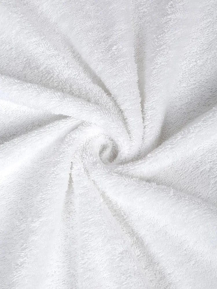Pure Cotton White Color Bath Towel 500 Gsm | Absorbent Super Soft & Comfortable Quick Drying Bath Towel (White)