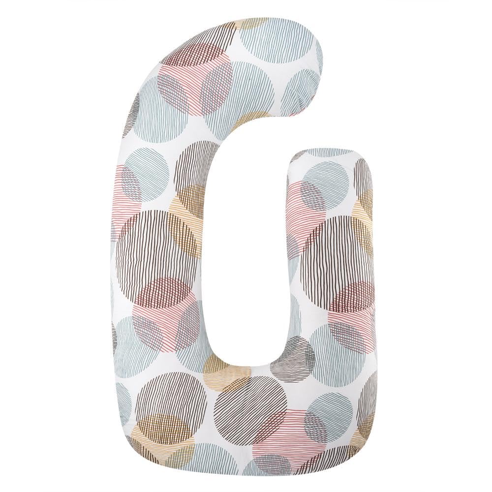 Pregnancy Pillow, J Shaped Pillow, Maternity Pillow For Sleeping - Moonshine | 100% Cotton Pillow For Pregnant Mothers With Breathable & No Heat Fabric - Full Body Support For Better Sleep