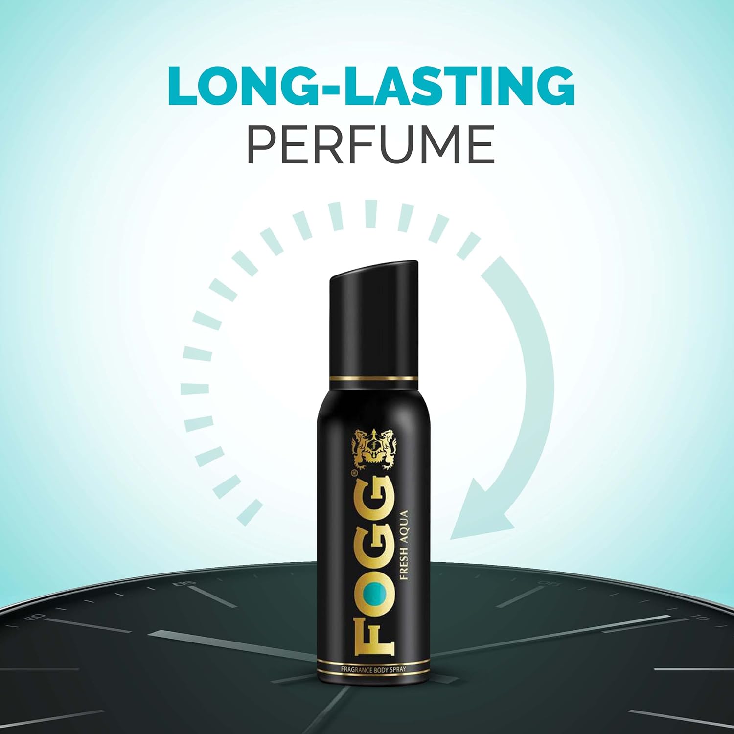 Fogg Fresh Aqua Premium No Gas Deodorant For Men | Long-lasting Perfume Body Spray 120 Ml 4 Fl.oz.