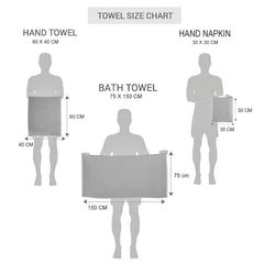 Black Gold The Finer Touch Microfiber 1 Bath Towel, 2 Hand Towels & 2 Washcloth (Sky Blue) - Set Of 5