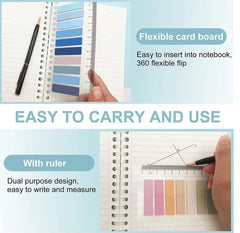 Sticky Book Tabs Book Markers - Repositionable Book Flags Strip | (4 Packs - 800 Pcs Notes)