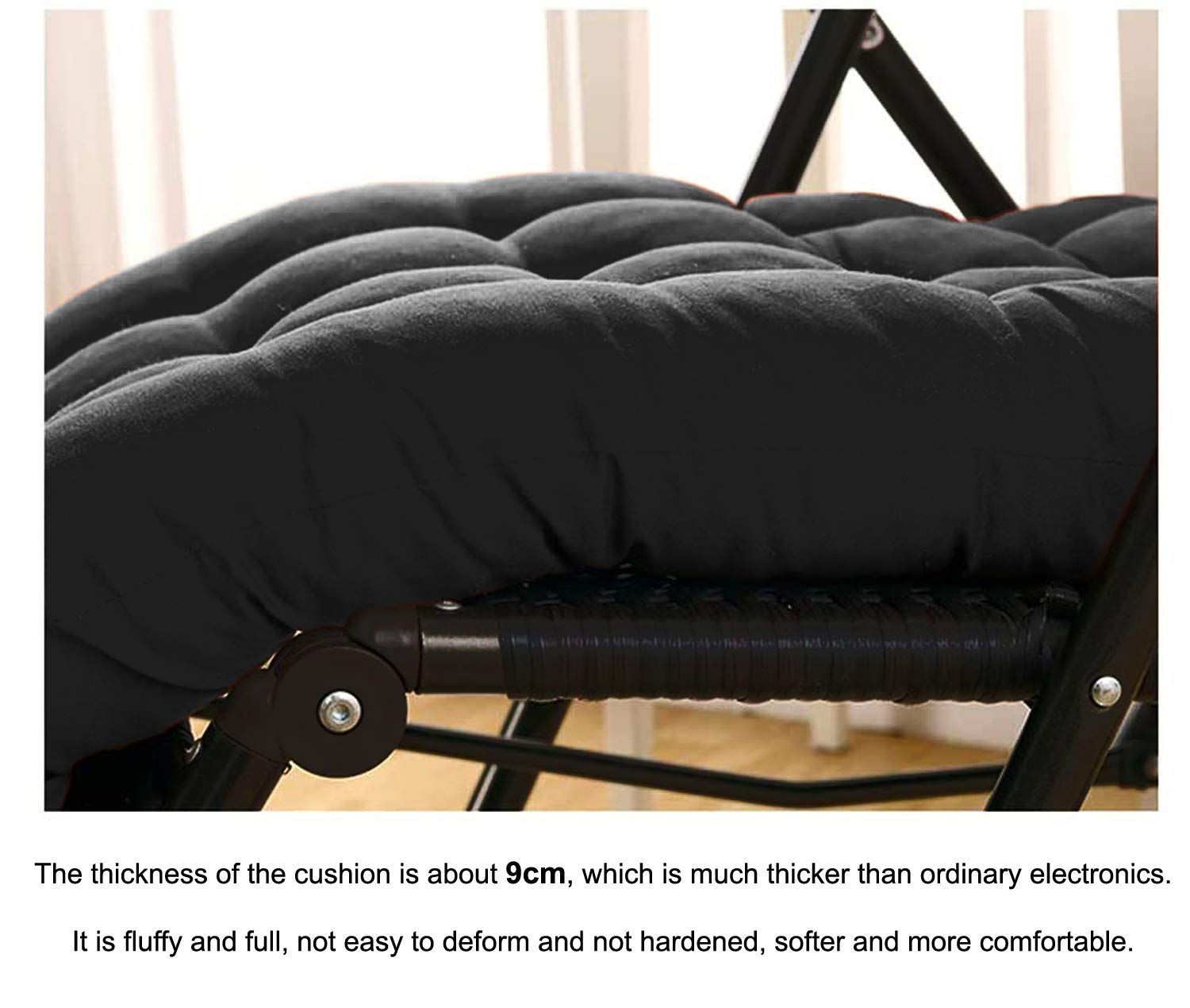 Microfiber Solid Long Chair Cushion, Chair Back Rest Pillow, Black, Size - 45 X 121 Cm | Furniture Cushion, Washable, Versatile Use, Lightweight, Soft & Breathable Fabric - Pack Of 1