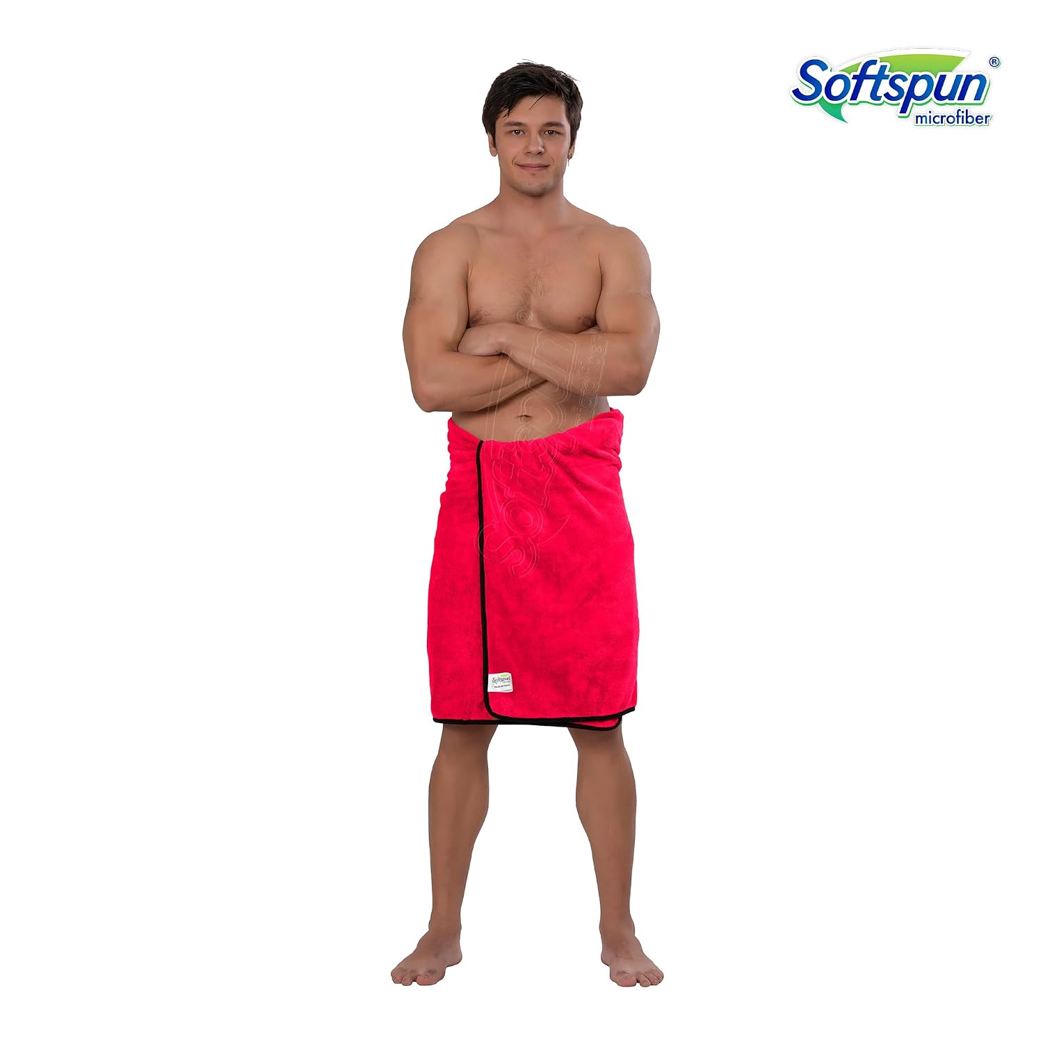 Softspun Microfiber Bath Towel 221 Gsm | Ultra Absorbent Super Soft & Lightweight Quick Drying For Men & Women Daily Use Large Size Towel (Pink)