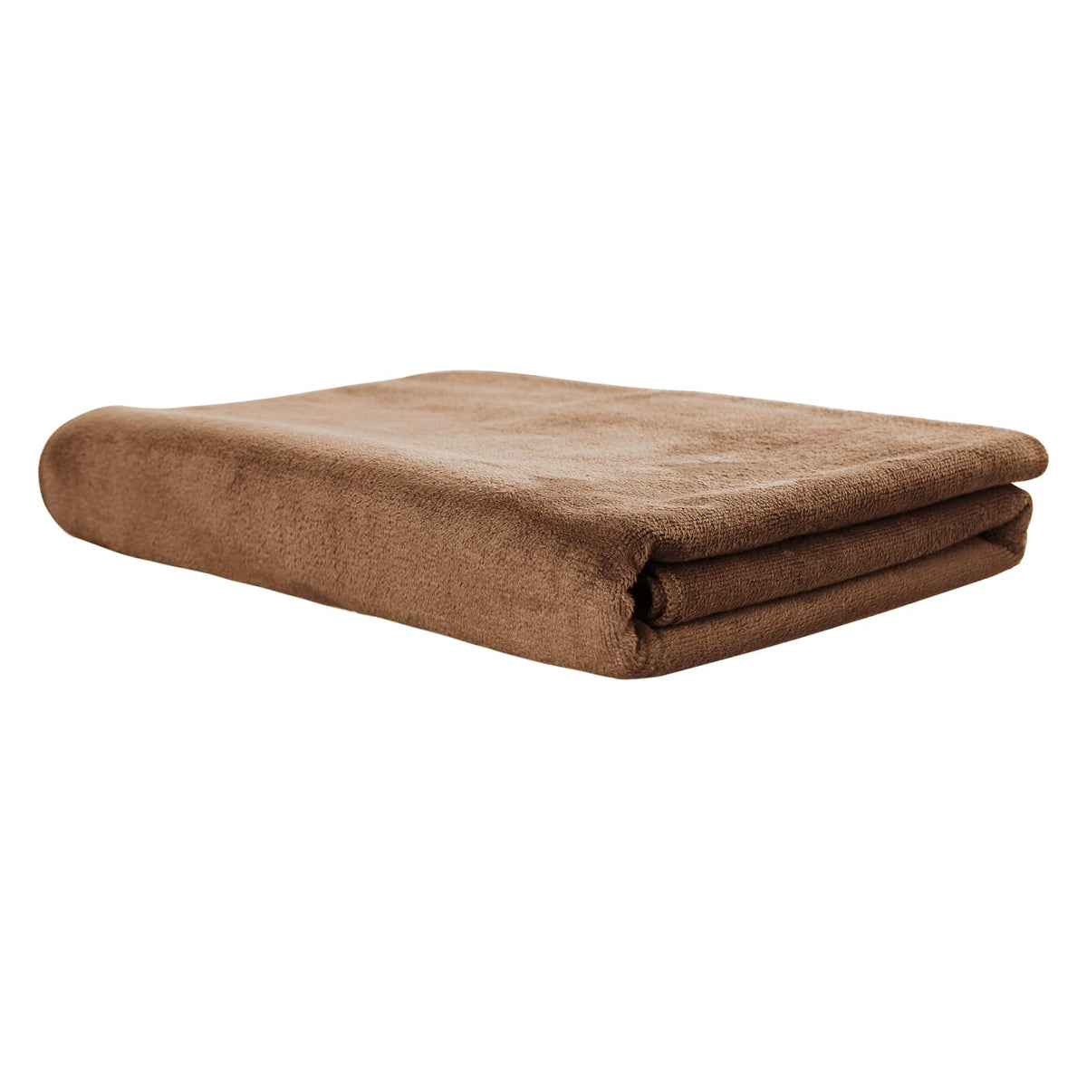Hokipo Super Soft Microfiber Bath Towel 450 Gsm Large Brown (IN-641-LBR)