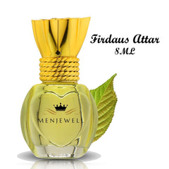 Menjewell Luxury Firdaus Attar Roll-On Perfume 8ml 0.27 Fl.oz. Unisex Luxury Fragrance | Long Lasting