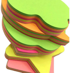 600 Sticky Notes, 6 Different Pad Shaped Multicolor Self-Adhesive Removable