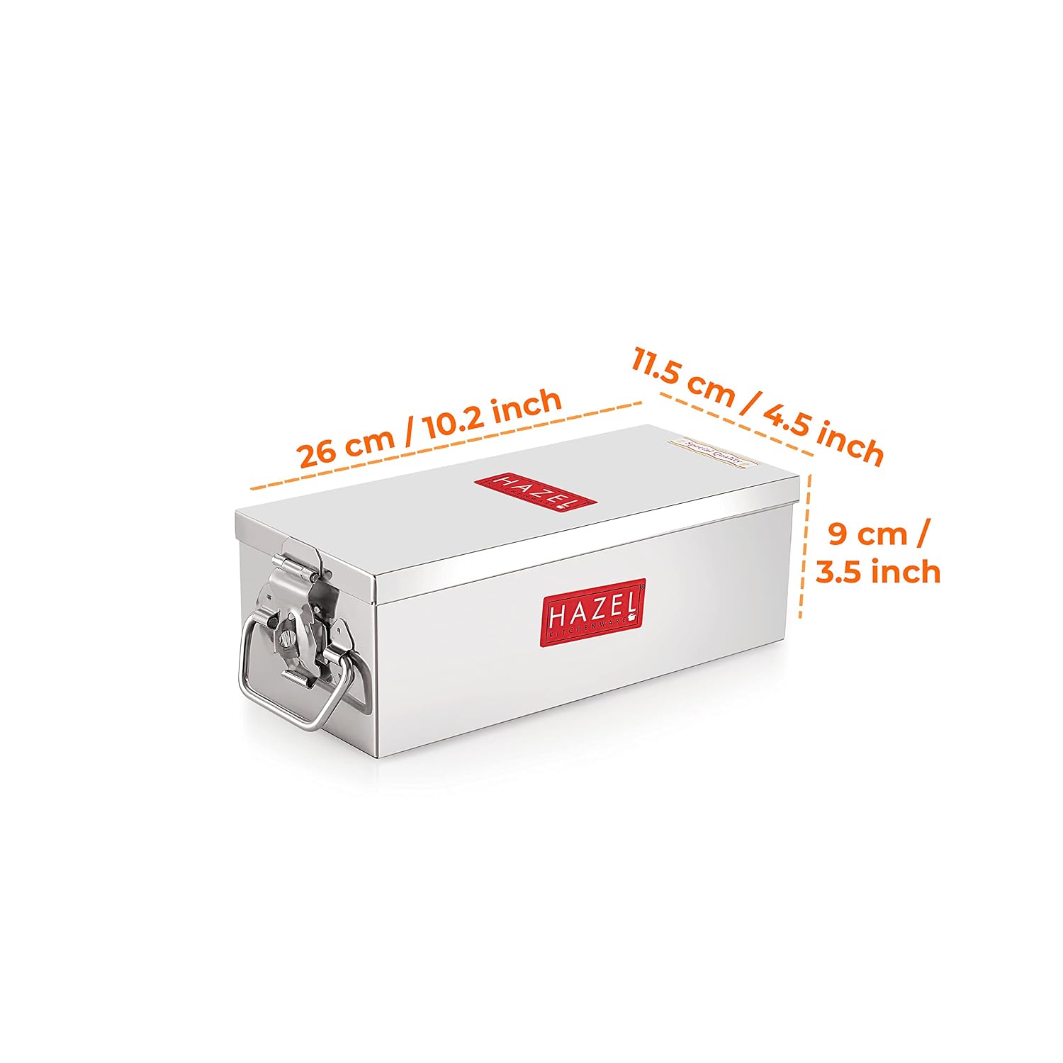 Stainless Steel Jewellery Box Organisers For Women | Cash Box For Home & Shop Counter With Locking System & Glossy Finish, Medium Size