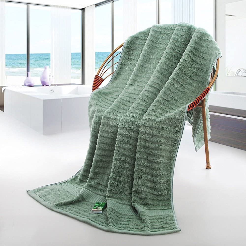 Mush Bamboo Bath Towels Large Size 600 Gsm | For Men & Women | Soft, Highly Absorbent, Quick Dry, & Anti Microbial Bath Towel (Olive Green)