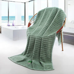 Mush Bamboo Bath Towels Large Size 600 Gsm | For Men & Women | Soft, Highly Absorbent, Quick Dry, & Anti Microbial Bath Towel (Olive Green)