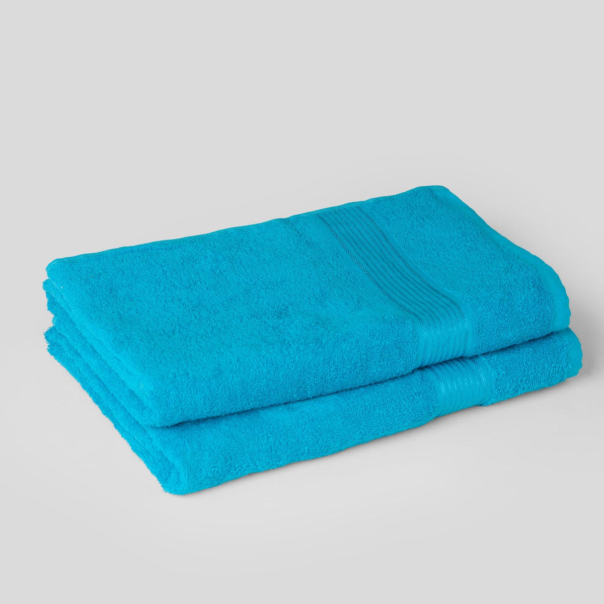 Kopa By Bianca 100% Cotton Soft Terry Towel Bath Towel L D`Ross 900 Gsm | Super Absorbent, Lightweight, Odour Free Bath Towel (Turquoise) - 2 Pcs