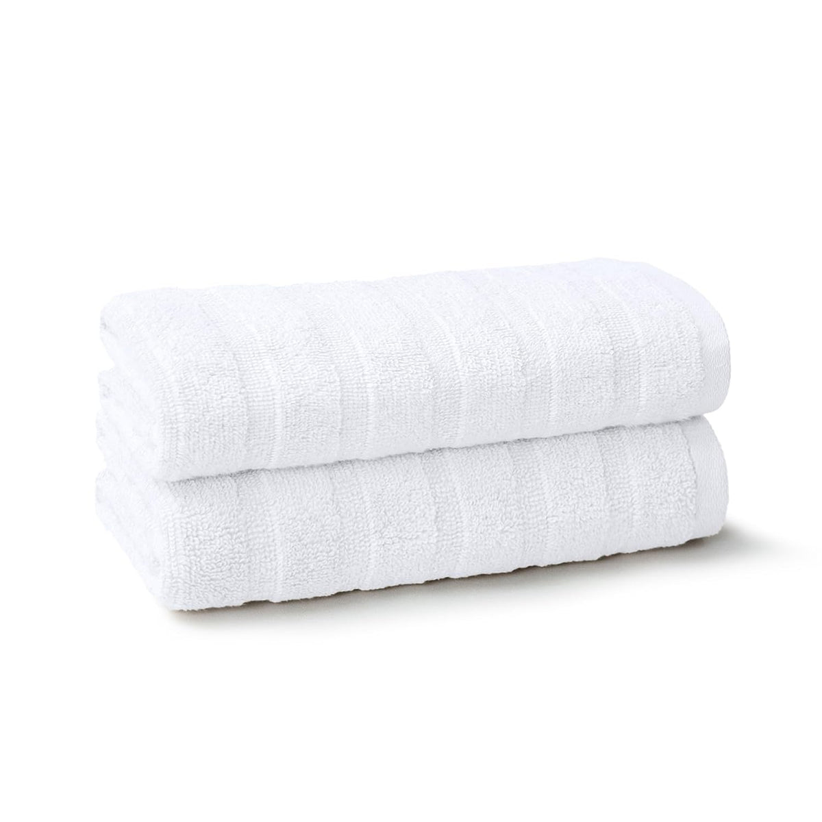 Mytrident Quick Dry 100% Cotton Hand Towel 400 Gsm (White) - 2 Pcs
