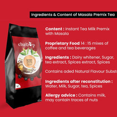 Chaizup Premium 1 Min Instant Assorted Tea Pack - Pack Of 2 X 1 Kg Poly, 35.2 Ounce Each | Saffron + Masala Flavors - Just Add Hot Water | Low Caffeine
