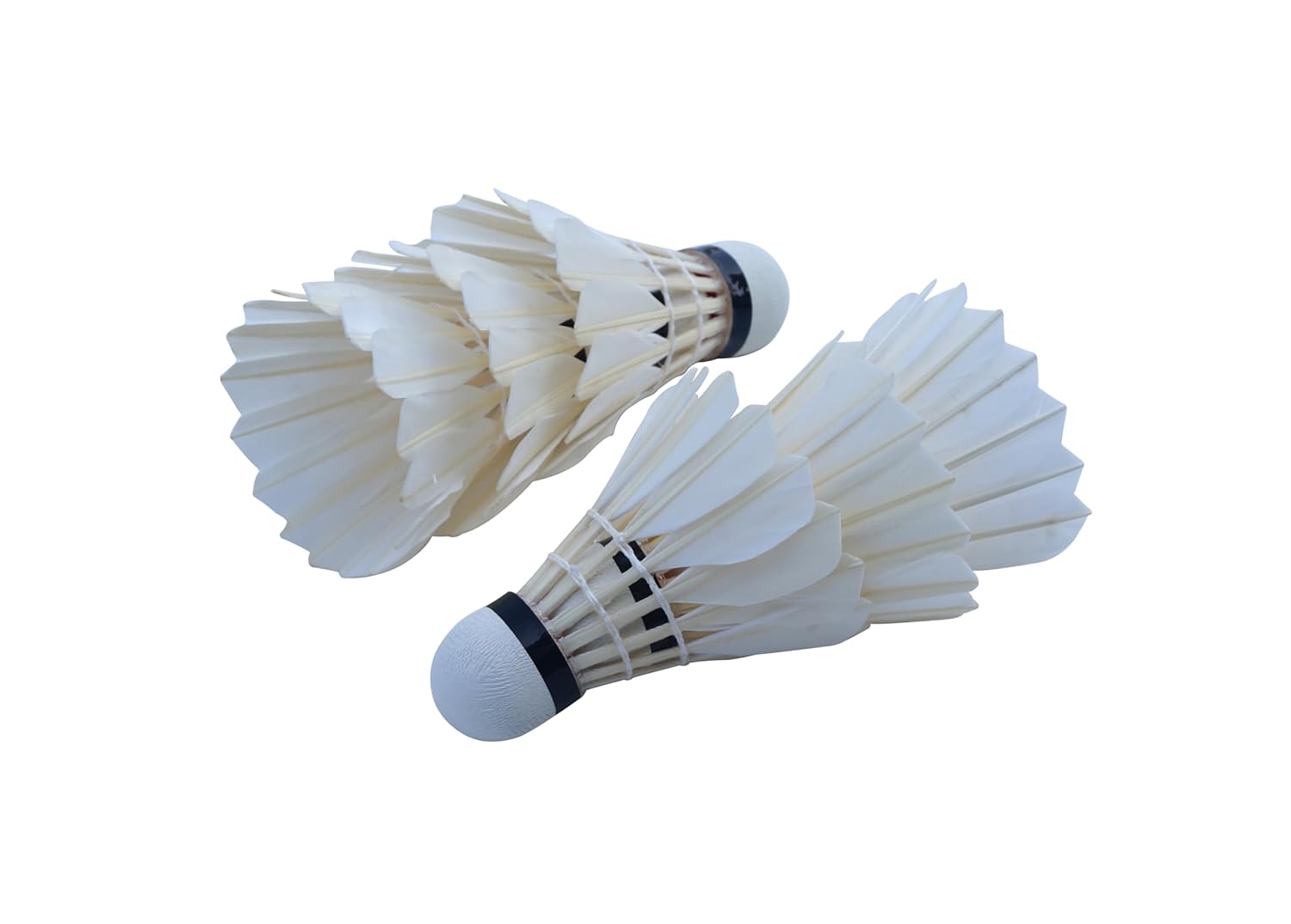 Vinex VX - 07 Badminton Duck Feather Shuttlecock | White , Pack Of 12 , Ideal For Intermediate Player