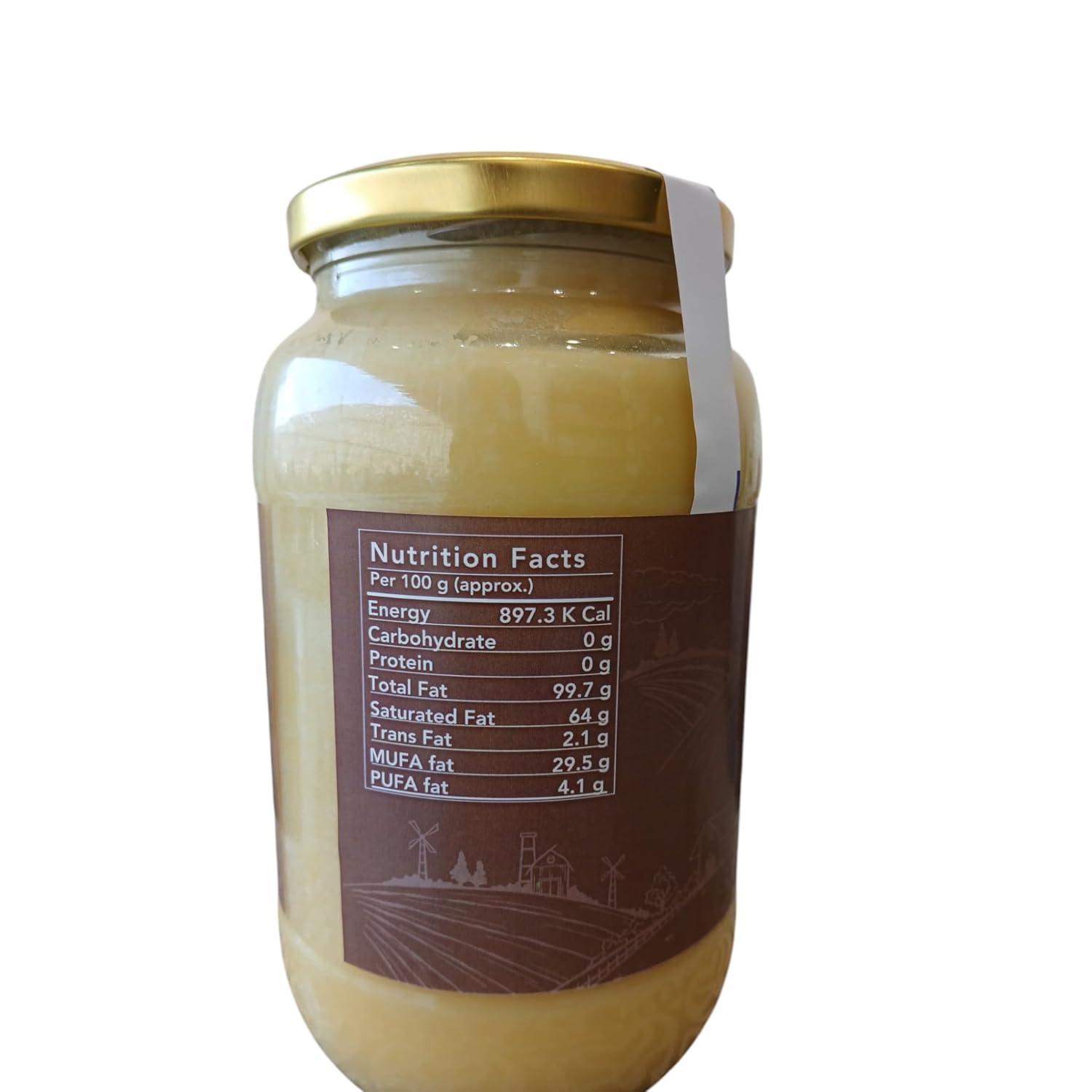 Natural Desi Cow A2 Bilona Ghee By Antique Ayurveda | Traditional Hand-Churned Desi Cow’S Ghee Support Healthy Skin & Hair | (1 Litre) 33.8 Ounce | Jar Pack