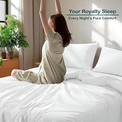 Pure Microfiber Bedsheets For Single Plain Solid Bed Sheet Include Pillow Cover | Size 60 X 90 Inches, White Bedsheet - Traditional Single Bedsheet Comfort