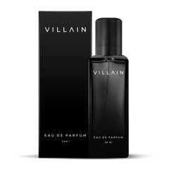 Villain Black Eau De Parfum For Men 20ml 0.6 Fl.oz. Masculine Luxury Fragrance | Long Lasting | Party Wear