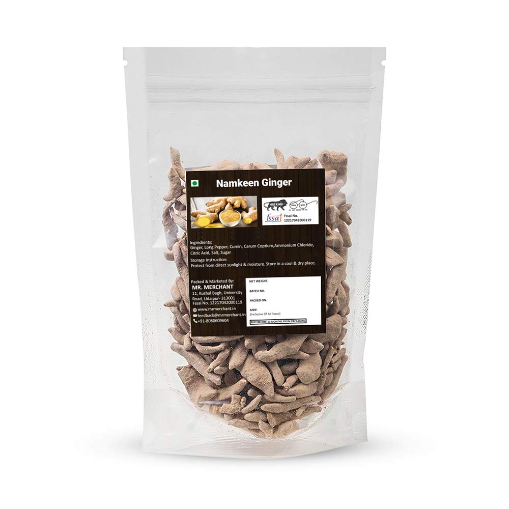 Mr. Merchant Namkeen Ginger 150gm, (Pachak Adrak) | Pouch Pack