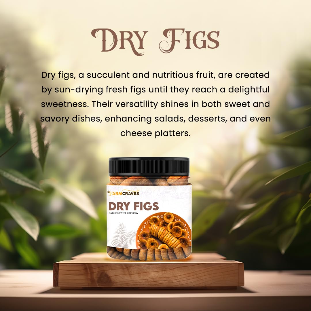 100% Natural Farm Fresh Anjeer Figs By Farmcraves 500gm, | Healthy & Nutritions Rich Source Of Healthy Dry Fruit Snack Jar Pack | 17.6 Ounce | Pack Of 2
