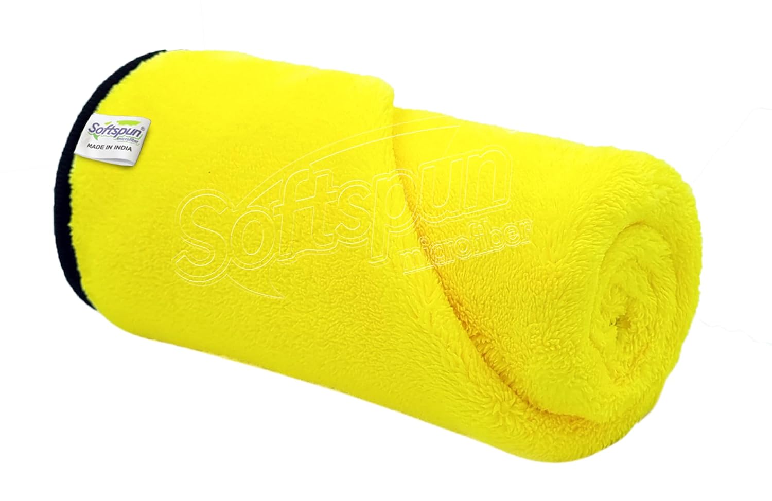 Softspun Microfiber Bath Towel 360 Gsm | Ultra Absorbent Super Soft & Comfortable Quick Drying For Men & Women Daily Use Extra Large Size Towel (Yellow)