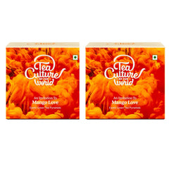 Tea Culture Of The World Mango Love Green Tea - Pack Of 2 X 16 Tea Bags | Made With 100% Whole Leaf & Natural Flavors, Brew Hot Or Cold - Medium Caffeine