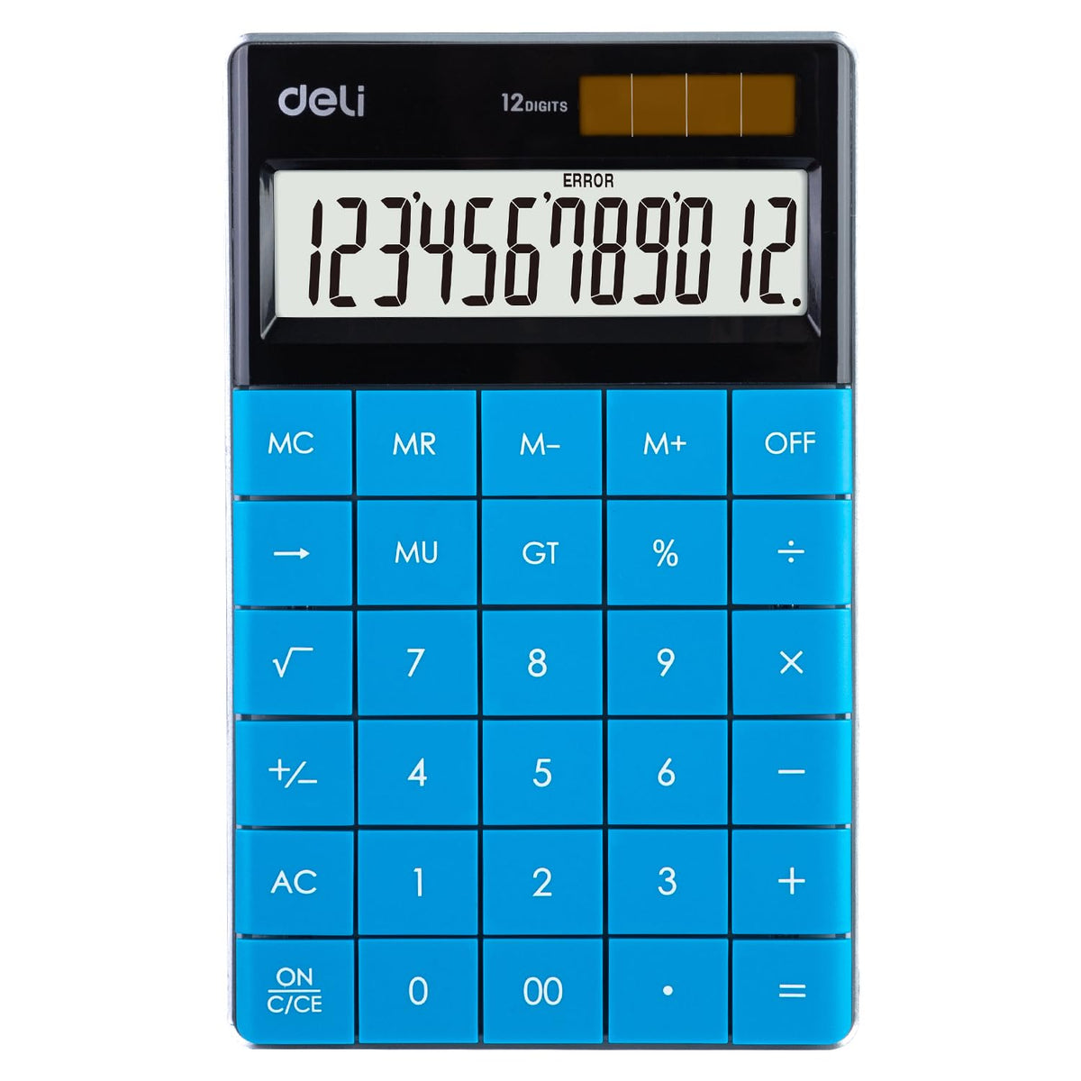 Deli 1589 Modern Calculator- Blue | Perfect For Quick Calculations, Complex Equations, Or Managing Finances