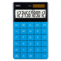 Deli 1589 Modern Calculator- Blue | Perfect For Quick Calculations, Complex Equations, Or Managing Finances