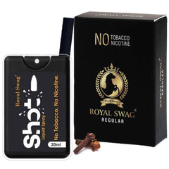 Royal Swag Ayurvedic & Herbal Smokes Cigarettes - Tobacco & Nicotine Free (Regular Flavored Pack Of 10 Smoke, Shot -1)