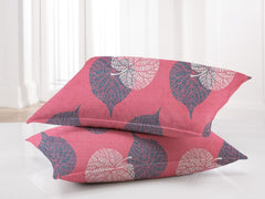 Microfiber Glace Cotton Double Bedsheet With 2 King Size Pillow Covers - 88 X 90 Inches, Pink | Ideal For Home, Hotel, Villa, Resort & Guest House Comfort Bedsheet