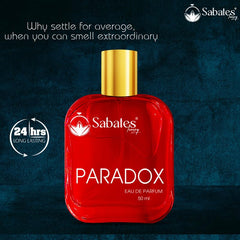 Sabates Paradox Eau De Parfum 50ml 1.6 Fl.oz. For Unisex | Long Lasting Aromatic Blend Of Masculine Fragrance | 100% Liquid Perfume Without Gas