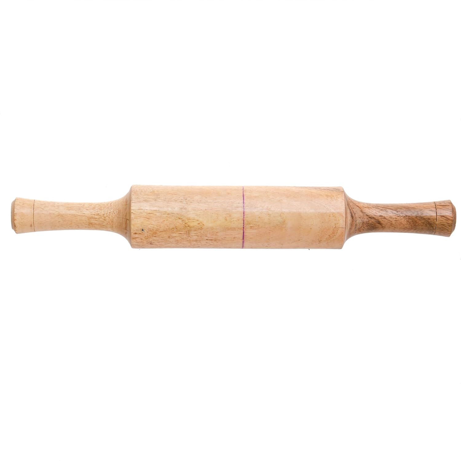 Brown Wooden Rolling Pin - Wooden Roti Roller Pin | Belan For Chapati - Conveniently Designed Belan