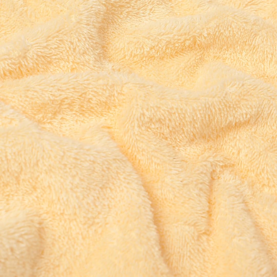 Livspace Bath Towel 475 Gsm | Bath Towels Large Size 100% Cotton, Solid Dyed, Super Soft, Absorbent (Paleto Collection - Buttercream)
