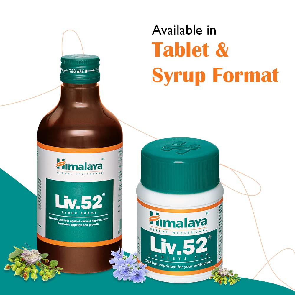 Himalaya Liv.52 Syrup, For Liver Protection, Appetite & Liver Care, Helps Restore Liver Function | 200ml