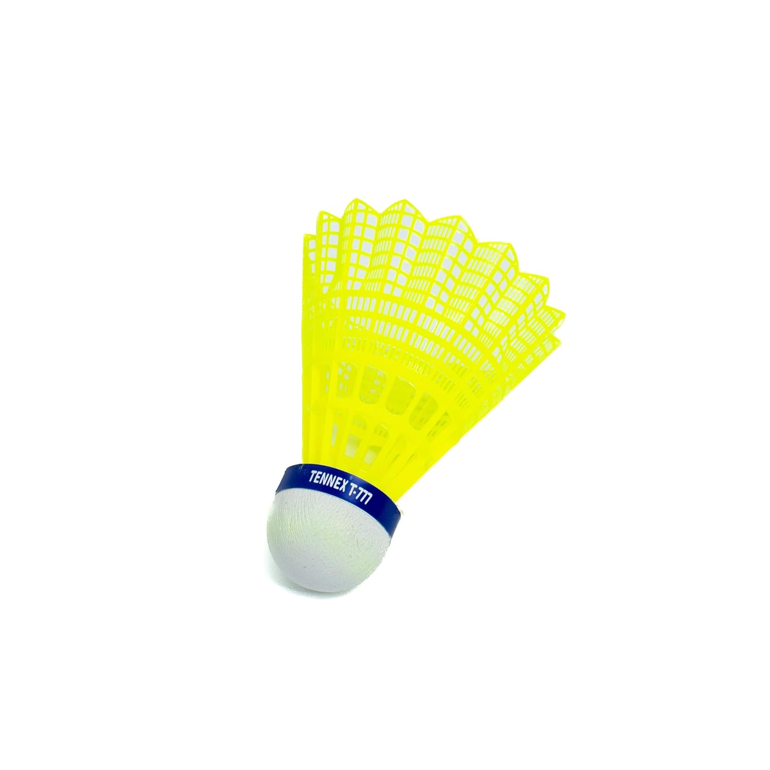 Tennex T 777 Tournament Nylon Shuttlecock , Durable | Yellow , Pack Of 6