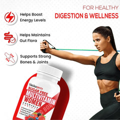 Herbagenix Multivitamin For Women, With Zinc, Vitamin C, D3, B12, Folic Acid, Biotin & Multiminerals, Antioxidant, Immunity & Superfoods Blend | 60 Chewable Tablets , 100gm 0.2lbs
