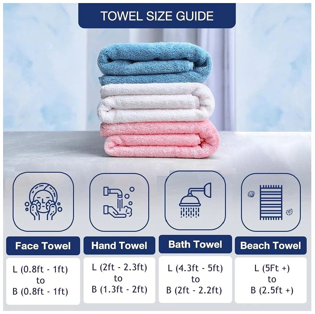 Fash Home International 100% Cotton Ultra Soft & Super Absorbent Antibacterial Bath & Hand Towel 770 Gsm (Grey) -Pack Of 3