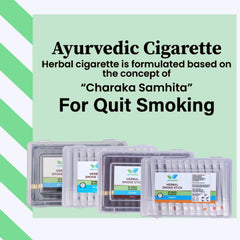 Ayurvedic Herbs Cigarette, Regular Herbal Flavour Pack Of 25 Sticks Of King Size | Cigarette Alternatives - Herbal Cigarettes No Tobacco & Non Nicotine