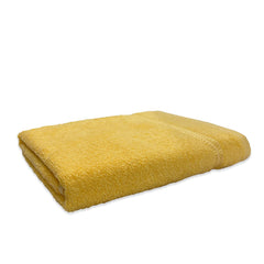 Welspun 100% Cotton Bath Towel 500 Gsm | Anti Bacterial Bright Colours High Absorbency Cotton Bath Towels (Yellow)