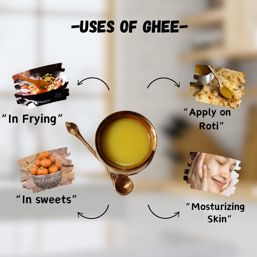 Pure A2 Desi Cow Ghee By Kalapurna Ghee | Delicious & Nutritious Healthy Desi Cow Ghee For Strong Bones | (5 Litr) 169.0 Ounce | Bucket