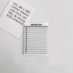 Transparent Sticky Notes Self-Stick Note Pads | Perfect For Studying & Writing In Text Books