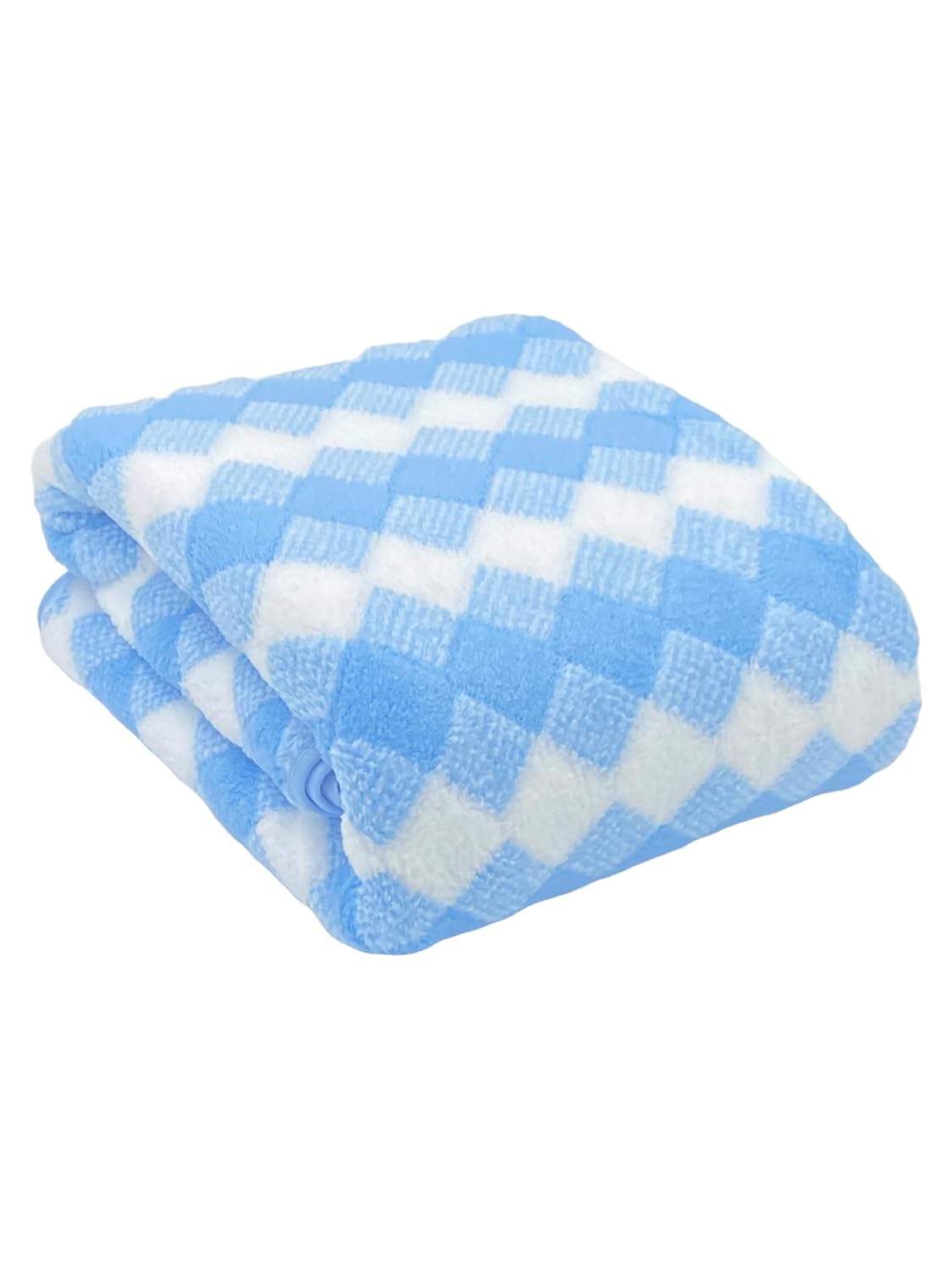 Patpug Coral Microfiber Ultrasoft Comfortable Highly Absorbent Quick Drying Large Bath Towel 350 Gsm (Diamond Blue)
