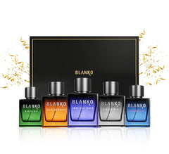 Blanko Luxury Collection TLT Men's Parfum Gift Set Pack Of 5x 3.4 Fl.oz. | Empire+ Old Money+ Indian Oud+ Legend+ Sports | Long Lasting Fragrance Perfume With Time Lock Technology