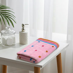 Liberty Towels Ultra Zero Twist 100% Cotton Large Size Towel 500 Gsm | Ultra Soft, Highly Absorbent, Quick Dry Bath Towel (Baby Pink)