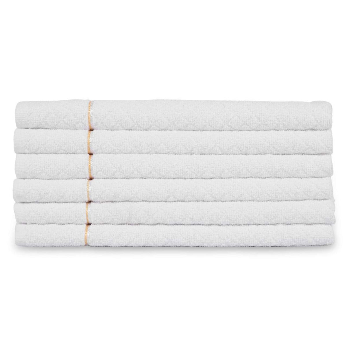 Divine Overseas Cotton Terry Hand Towels 1200 Gsm | Soft & High Absorbent (White) - Pack Of 6