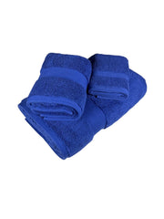 Senses By Riba Cotton Towel Bath, Hand & Wash 930 Gsm | Super Soft, Absorbent, Lightweight, Antimicrobial, Low Linting | Pack Of 3 (Navy)