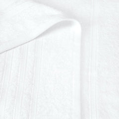 Tiqh 100% Cotton Thick & Plush Luxury Hand Gym & Workout Hand Towel 800 Gsm - Set Of 4 (White)