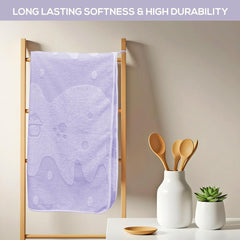 Enrich Homes Bath Towels 550 Gsm | For Women Large Size Absorbent Microfiber Bath Towel 2x Softer Than Cotton Towels (Light Lavender)
