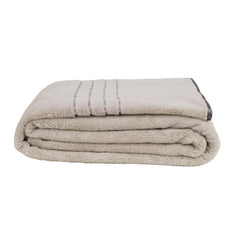Hanker Velvet Touch Microfiber Bath Towel 600 Gsm | Ultra-Soft & Plush, Instant Dry Technology Large Size Bath Towel (Light Gray)