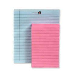 Do List Notepad Tear-Off Pad, Ruled 10.5x8.5 Blue, Pack Of 6 & 5 X 8 Pink, Pack Of 12 Inch