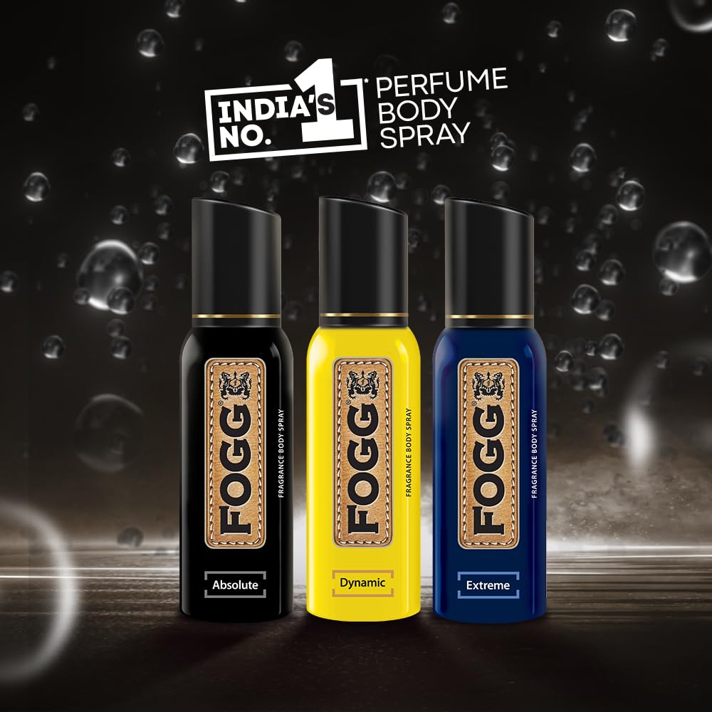 Fogg Fantastic Dynamic No Gas Deodorant For Men Long Lasting Perfume Body Spray 150 Ml 5 Fl.oz.