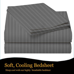 Cotton Double Bedsheet With 2 Pillow Cover - 90 X 90 Inches, Grey | Suitable For All Seasons & Easy To Wash | Bedding Set For Daily Use